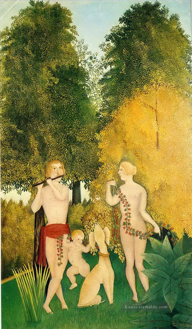 Das glückliche Quartett 1902 Henri Rousseau Post Impressionismus Naive Primitivismus Ölgemälde
